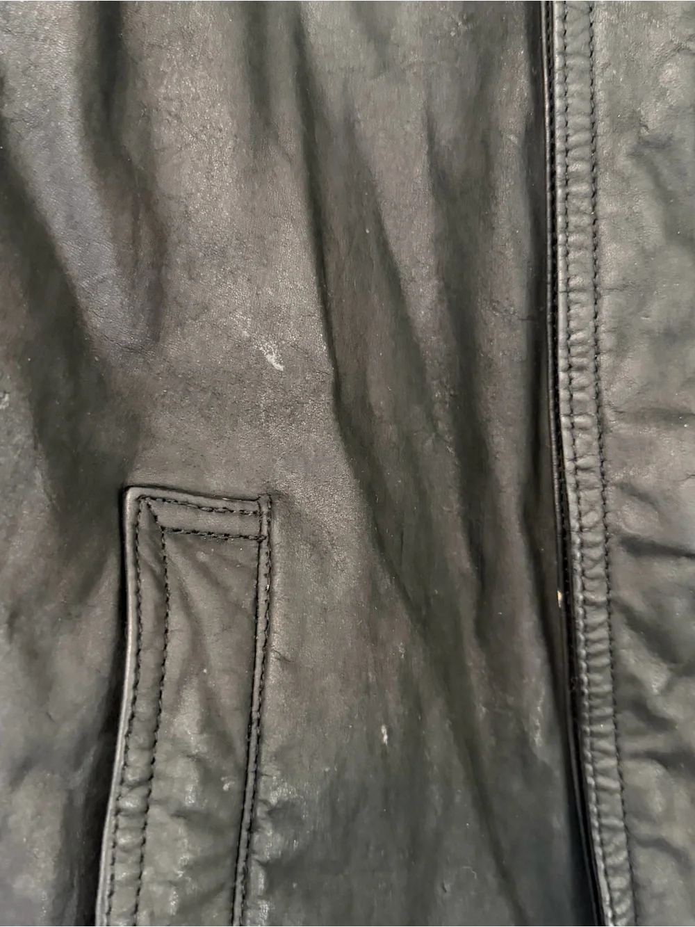 Vintage Wilsons Suede & Leather Asymmetrical Snap Genuine Leather Moto Jacket